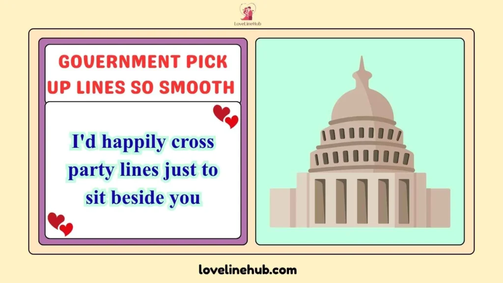 Government Pick Up Lines So Smooth 