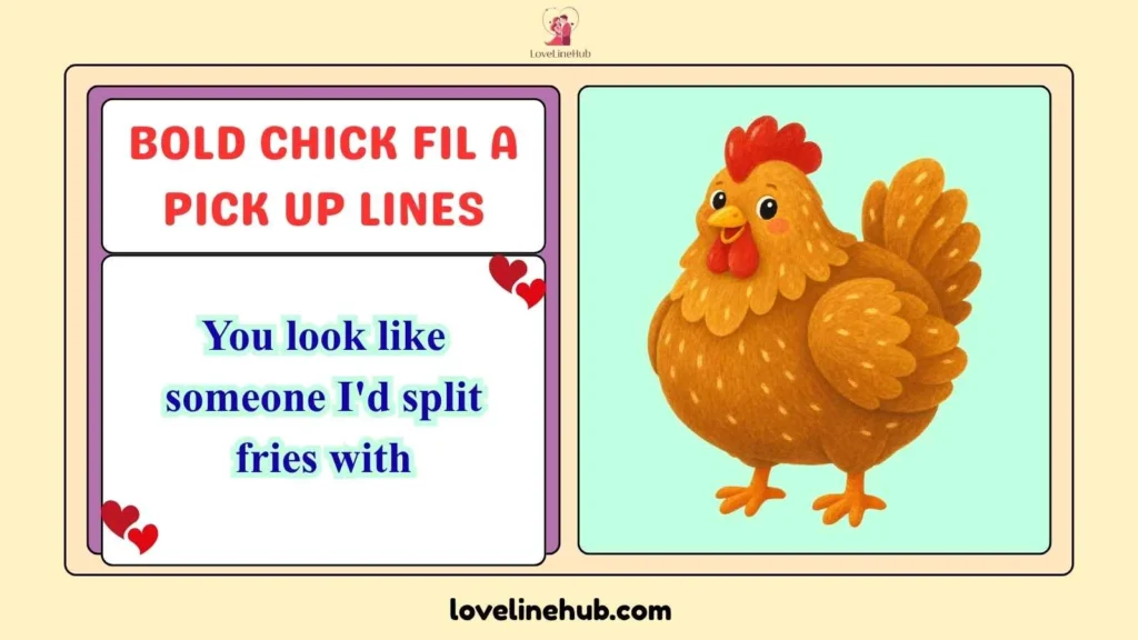 Bold Chick Fil A Pick Up Lines