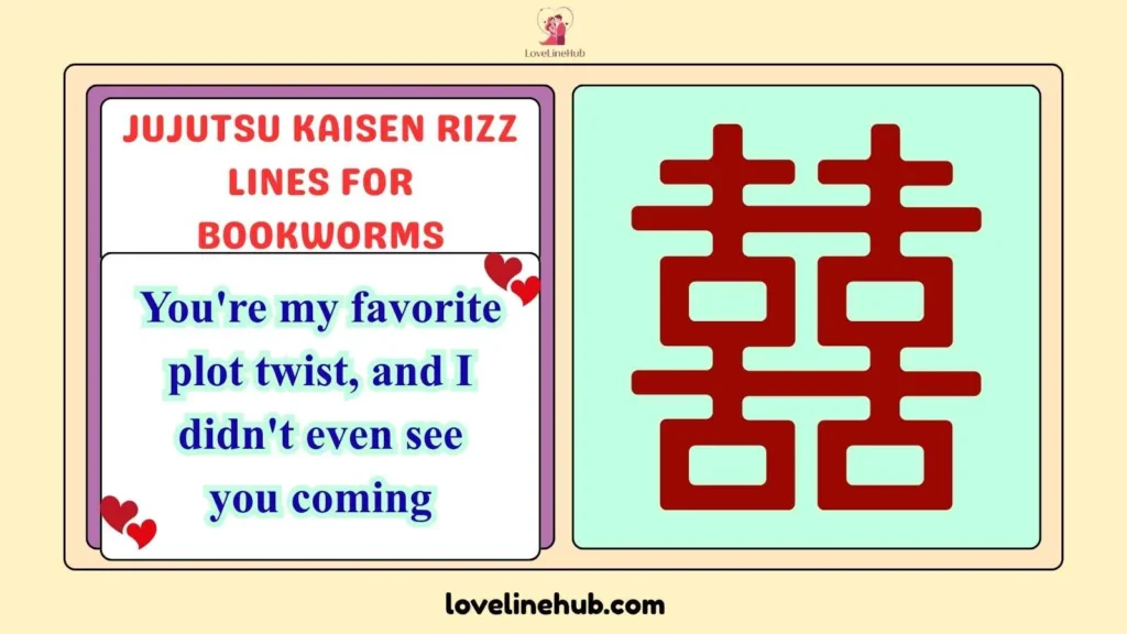 Jujutsu Kaisen Rizz Lines for Bookworms