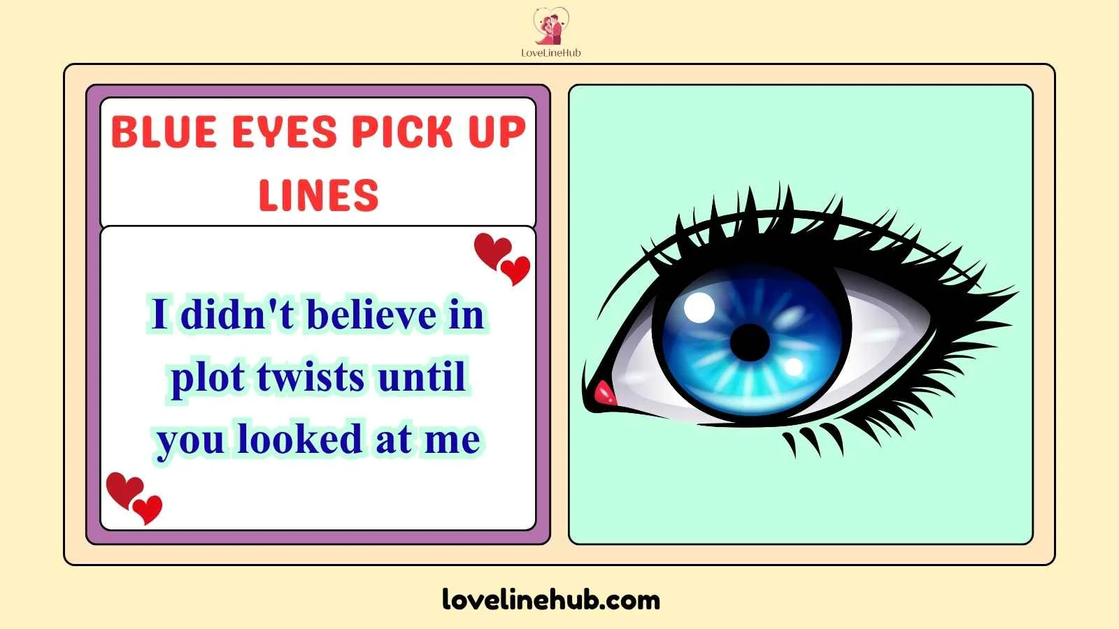 blue eyes pick up lines