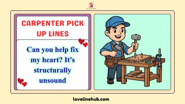 carpenter pick up lines