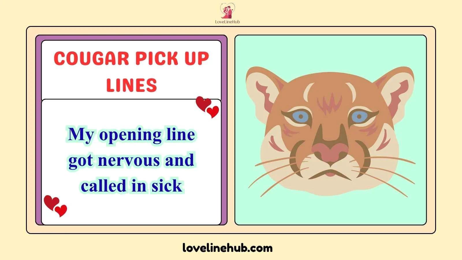 cougar pick up lines