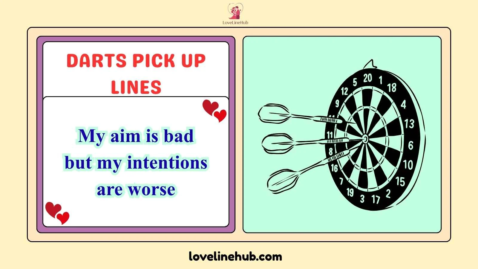darts pick up lines
