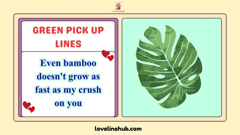 green pick up lines