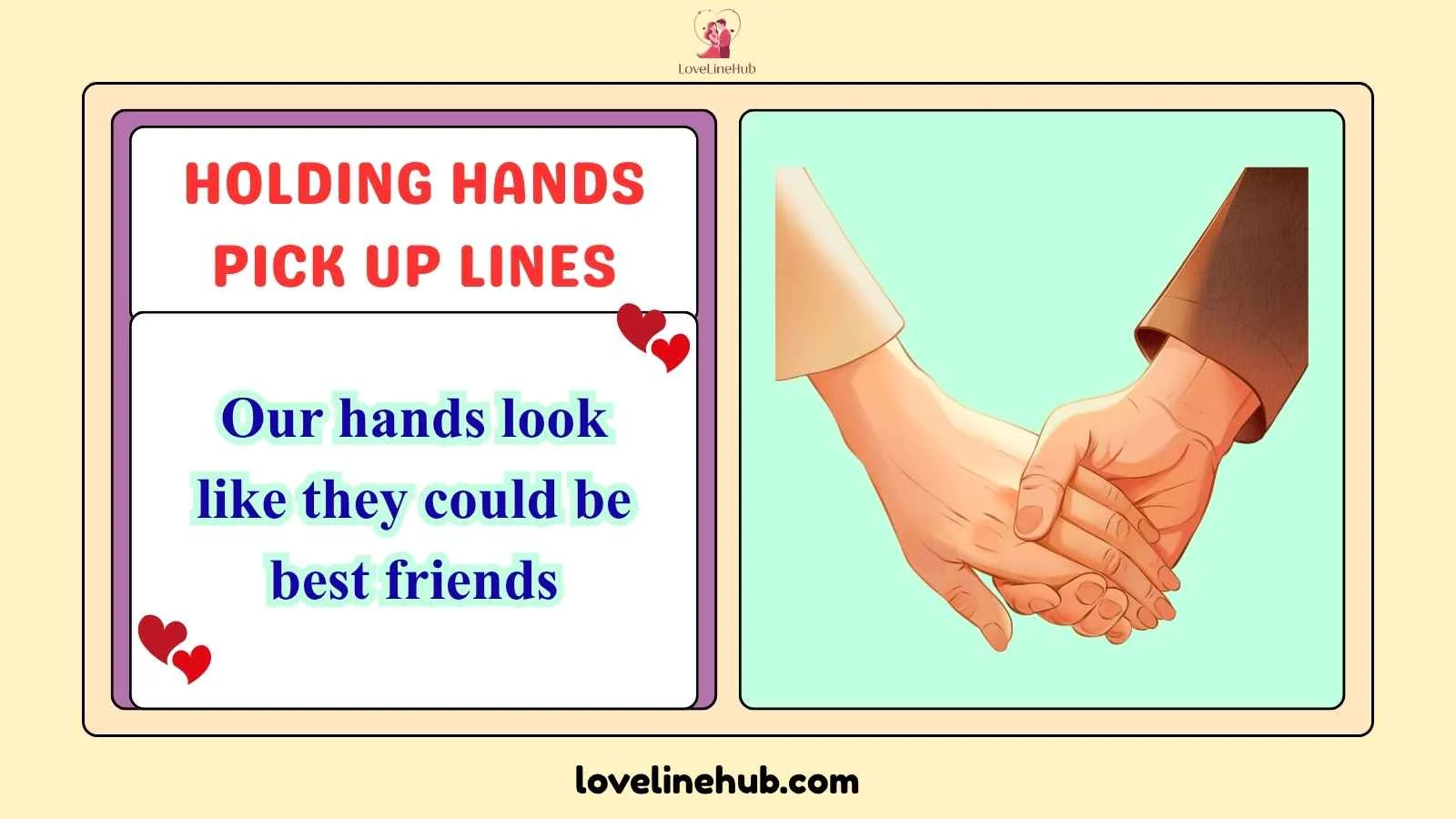 holding hands pick up lines