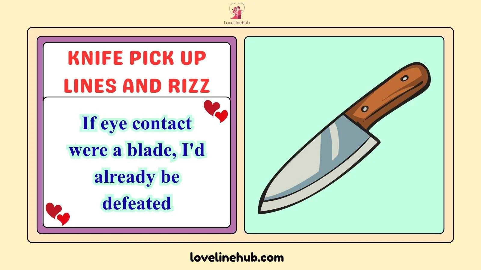 knife pick up lines and rizz