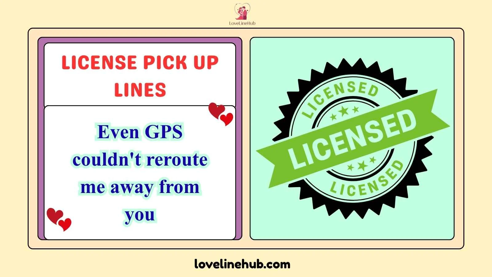 license pick up lines