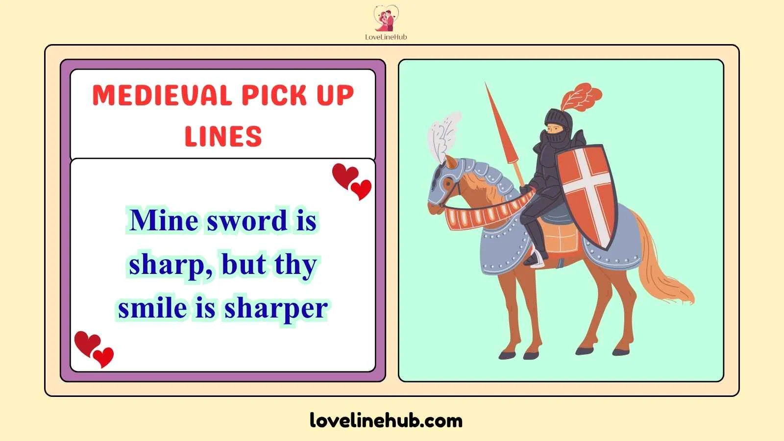medieval pick up lines