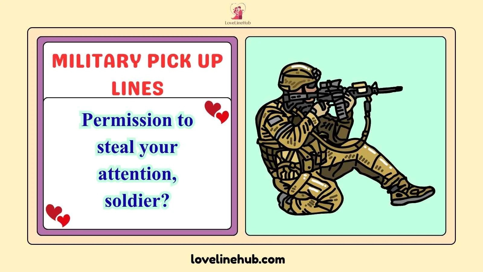 military pick up lines