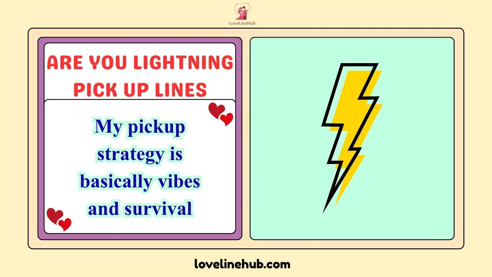 are you lightning pick up lines