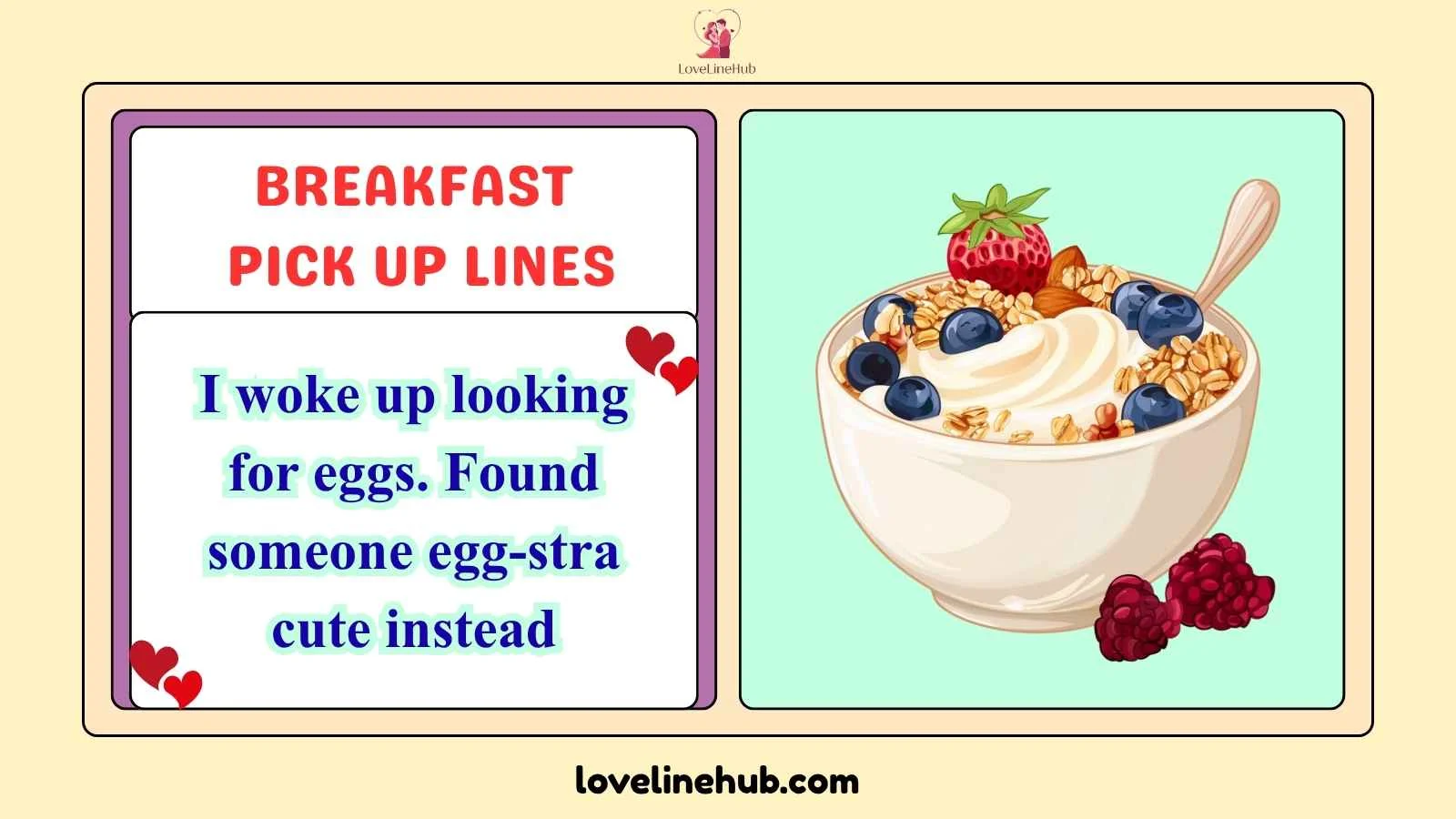 breakfast pick up lines