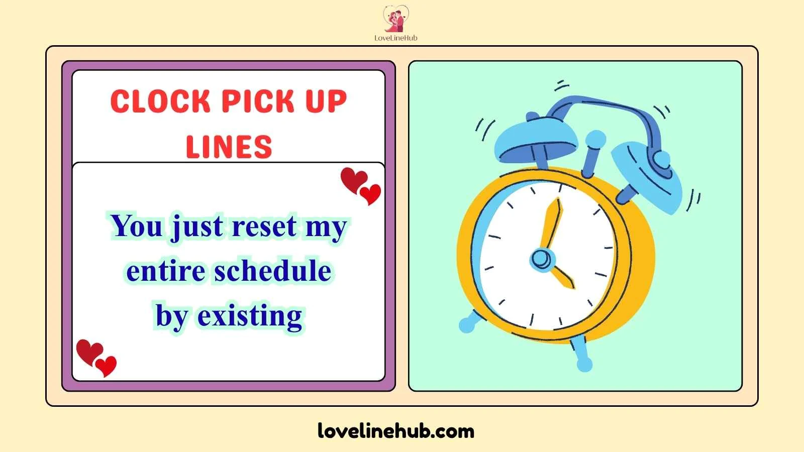 clock pick up lines