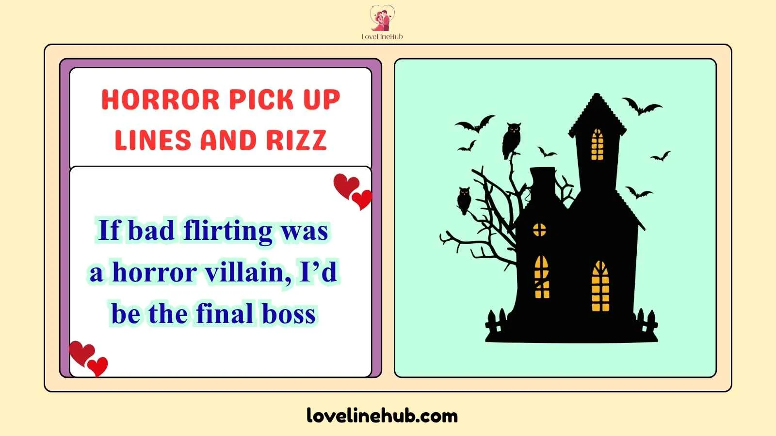 horror pick up lines and rizz