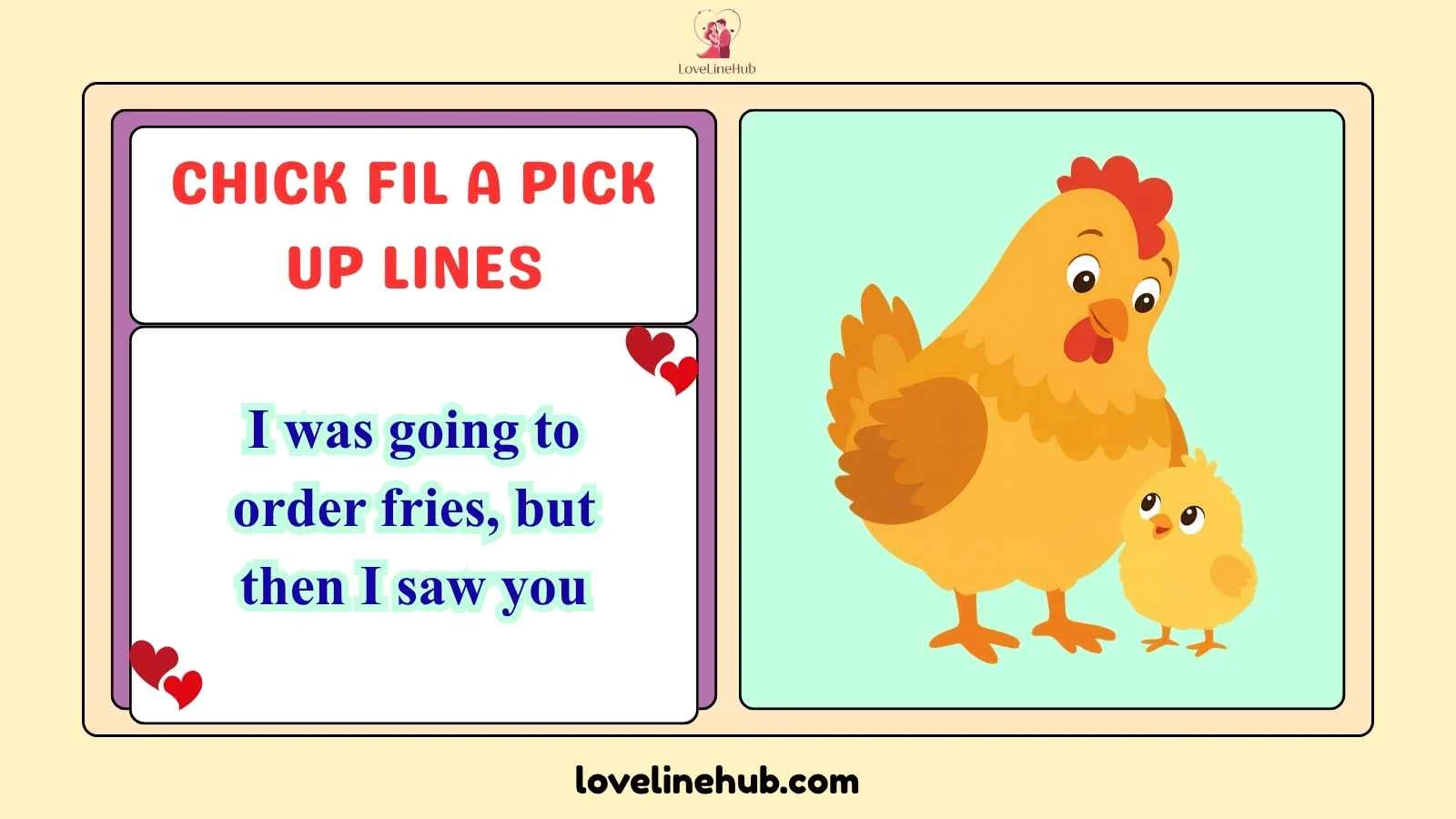 chick fil a pick up lines