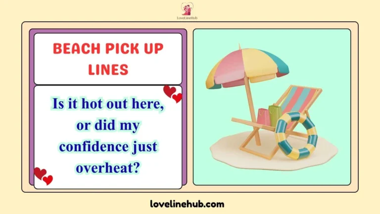 beach pick up lines