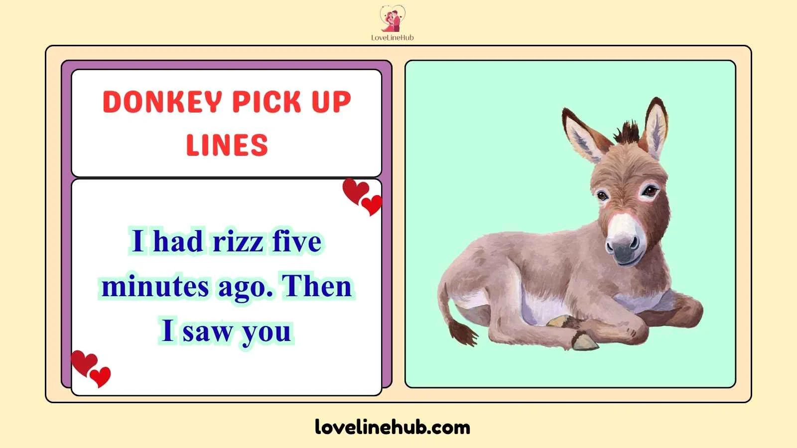 donkey pick up lines